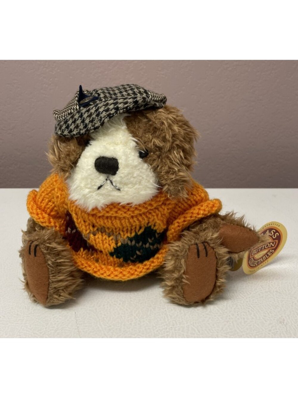 Brass Button Bears Collectibles Augie The Dog Of Friendship Jointed With Tag
